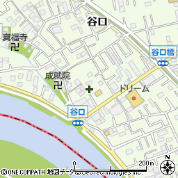 埼玉県三郷市谷口116周辺の地図