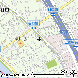 埼玉県三郷市谷口176周辺の地図
