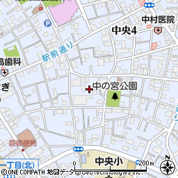埼玉県蕨市中央4丁目24周辺の地図