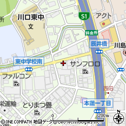 埼玉県川口市東本郷周辺の地図