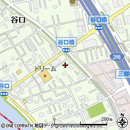 埼玉県三郷市谷口174周辺の地図