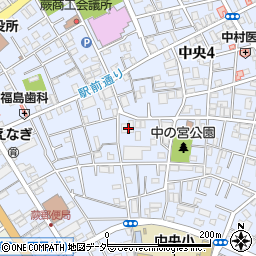 埼玉県蕨市中央4丁目24-21周辺の地図