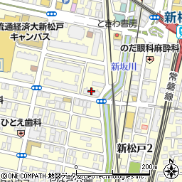 新松戸サンライトパストラル八番街周辺の地図
