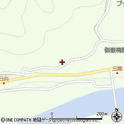 長野県木曽郡木曽町三岳日向中組周辺の地図