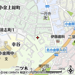 千葉県松戸市二ツ木109周辺の地図