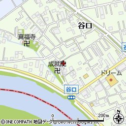 埼玉県三郷市谷口76周辺の地図