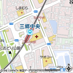 みずほ銀行マルエツ三郷中央店 ＡＴＭ周辺の地図