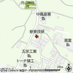 新東技研本社工場周辺の地図