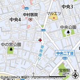 埼玉県蕨市中央3丁目21-12周辺の地図