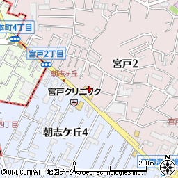 ミスタータイヤマン朝霞店周辺の地図