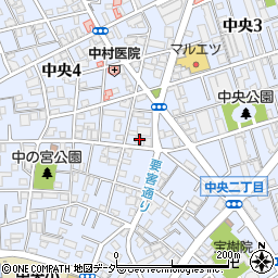 埼玉県蕨市中央3丁目21-15周辺の地図