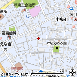 埼玉県蕨市中央4丁目24-19周辺の地図