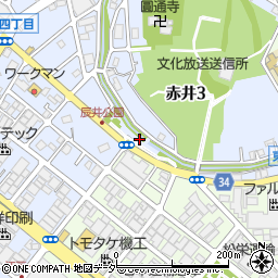 辰井公園周辺の地図