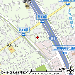 埼玉県三郷市谷口201周辺の地図