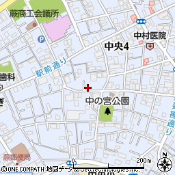 埼玉県蕨市中央4丁目23-17周辺の地図