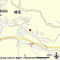 千葉県成田市成毛345周辺の地図
