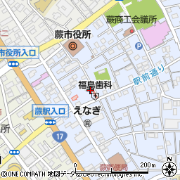 埼玉県蕨市中央5丁目周辺の地図