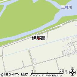 長野県伊那市伊那部周辺の地図