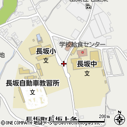 長坂中学校周辺の地図