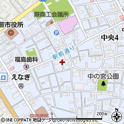埼玉県蕨市中央5丁目3周辺の地図