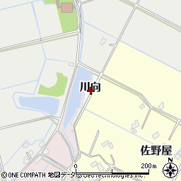 千葉県印西市川向周辺の地図