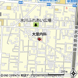 大里内科医院周辺の地図