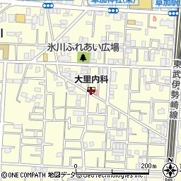 大里歯科クリニック周辺の地図