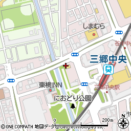 ローソンクオール薬局三郷谷中店周辺の地図