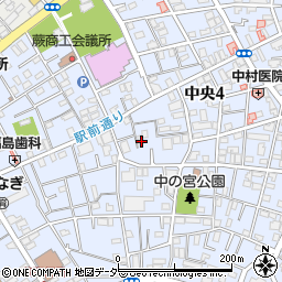 埼玉県蕨市中央4丁目23-18周辺の地図