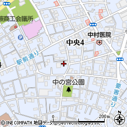 埼玉県蕨市中央4丁目23-9周辺の地図