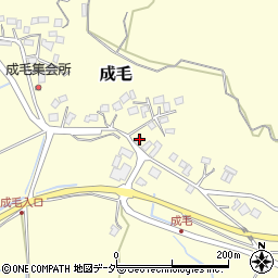 千葉県成田市成毛348周辺の地図