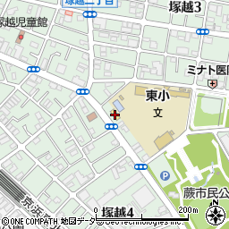 ファミリーマート蕨塚越三丁目店周辺の地図