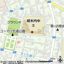 松戸市立根木内中学校周辺の地図