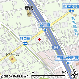 埼玉県三郷市谷口209周辺の地図