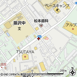 藤沢中学校周辺の地図