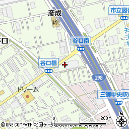 埼玉県三郷市谷口208周辺の地図