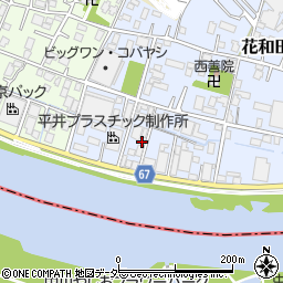 埼玉県三郷市花和田21周辺の地図