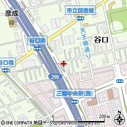 埼玉県三郷市谷口436周辺の地図