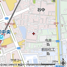 埼玉県三郷市谷中322周辺の地図