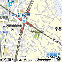スペースＥＣＯ新松戸駅前第２駐車場周辺の地図