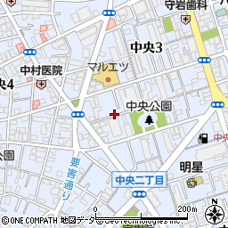 埼玉県蕨市中央3丁目22周辺の地図