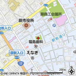 埼玉県蕨市中央5丁目13周辺の地図