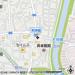 松屋川口上青木店周辺の地図