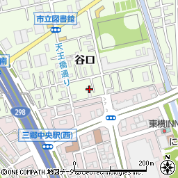 埼玉県三郷市谷口517周辺の地図