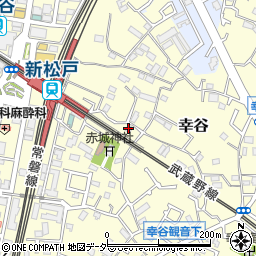 エクセラピエース新松戸Ａ周辺の地図