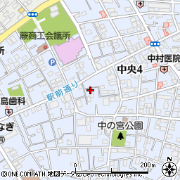 埼玉県蕨市中央4丁目23-2周辺の地図