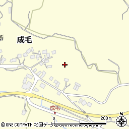 千葉県成田市成毛周辺の地図