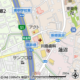 ダイソー新鮮市場東本郷店周辺の地図