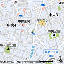 埼玉県蕨市中央3丁目21周辺の地図