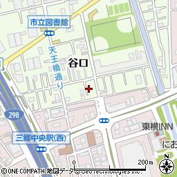 埼玉県三郷市谷口518周辺の地図